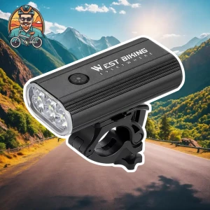 Lampka przednia Powerbank 6 LED West Biking 1500lm