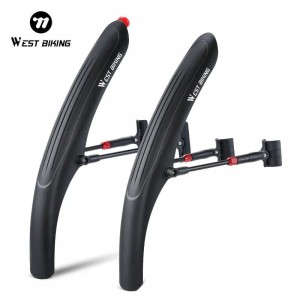 Błotniki rowerowe MTB West Biking Light z lampką 